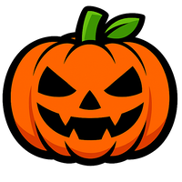 Halloween pumpkin hair accessory