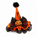 Orange Witch Hat Hair Clip with Pumpkin Decor